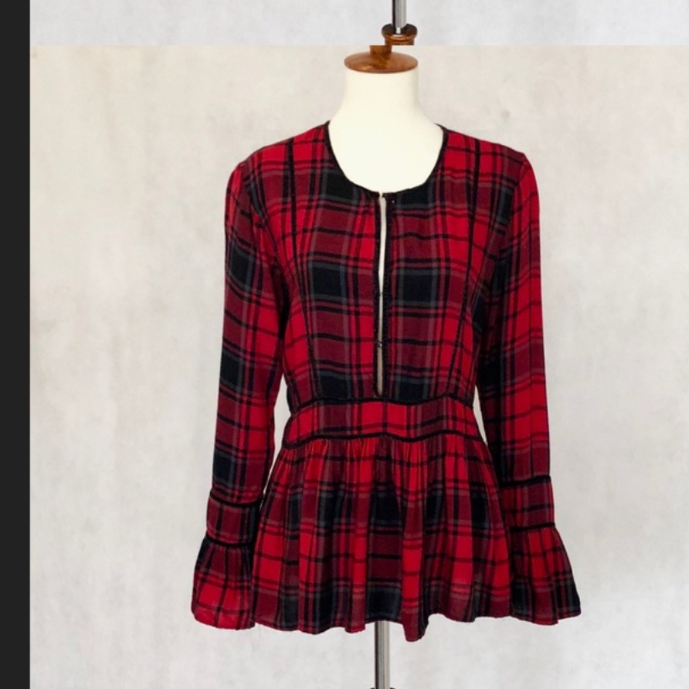 Plaid blouse